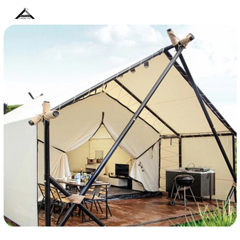 Boteen Customized Strong Structure Resort Event Family Tent Outdoor Portable Double Layer Glamping Tent