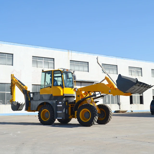Diesel Mini Backhoe loader 8 ton CE EPA China Sale 4 wheel drive new backhoe and loader Applicable earthmoving machinery