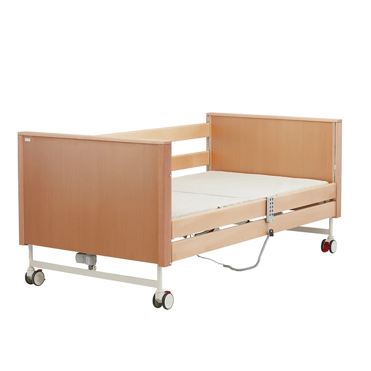 
F400 factory quality warranty 5 function wood nursing care patient bed for home rehabilitation hospital 