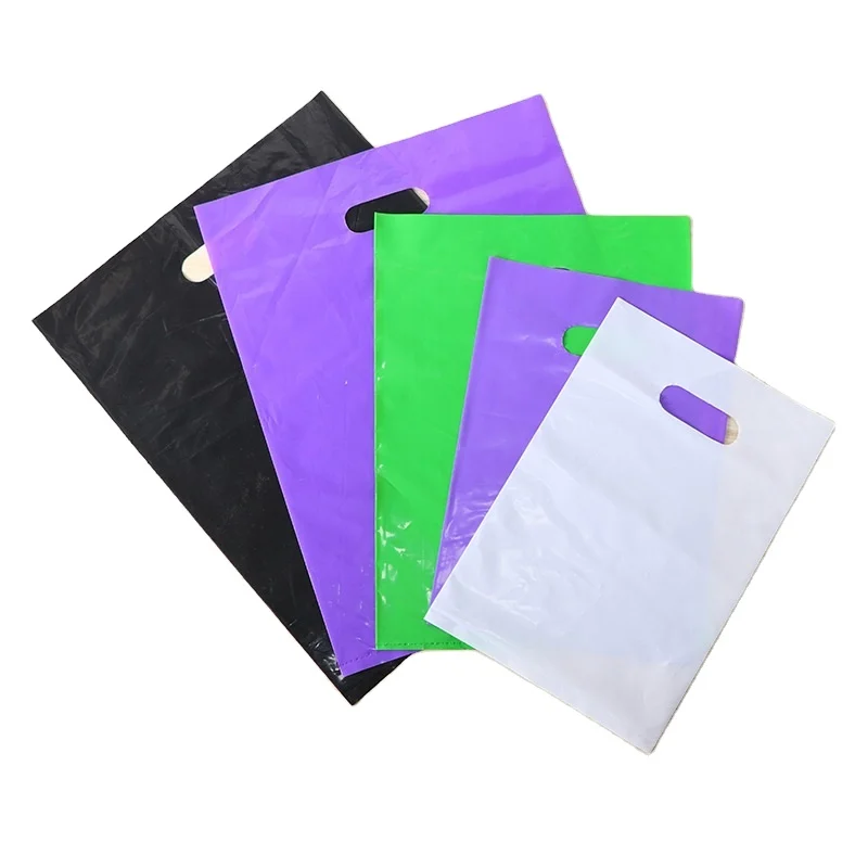 OEM Custom printing and sizes PE PVC recyclable  PLA PBAT corn starch biodegradable handle bags plastic shopping bags