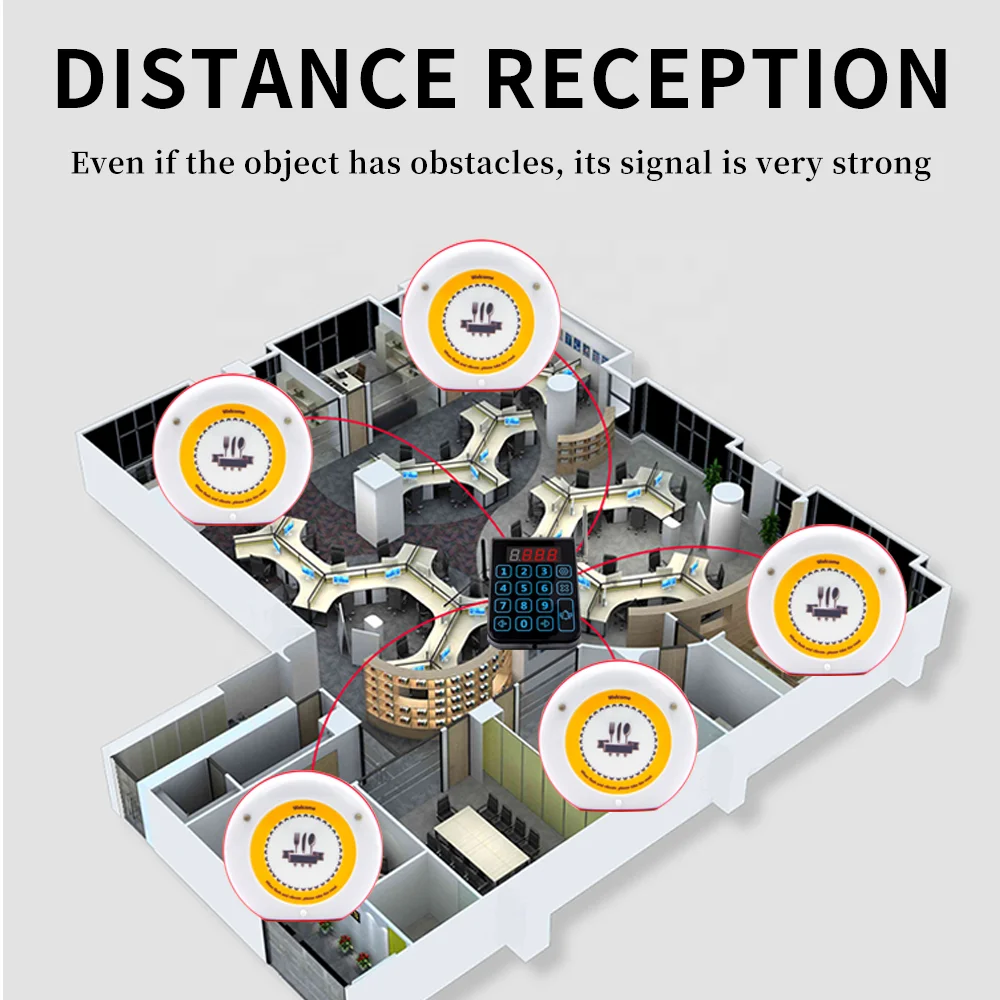 cheap restaurant guest paging system restaurant calling system wireless restaurant buzzer