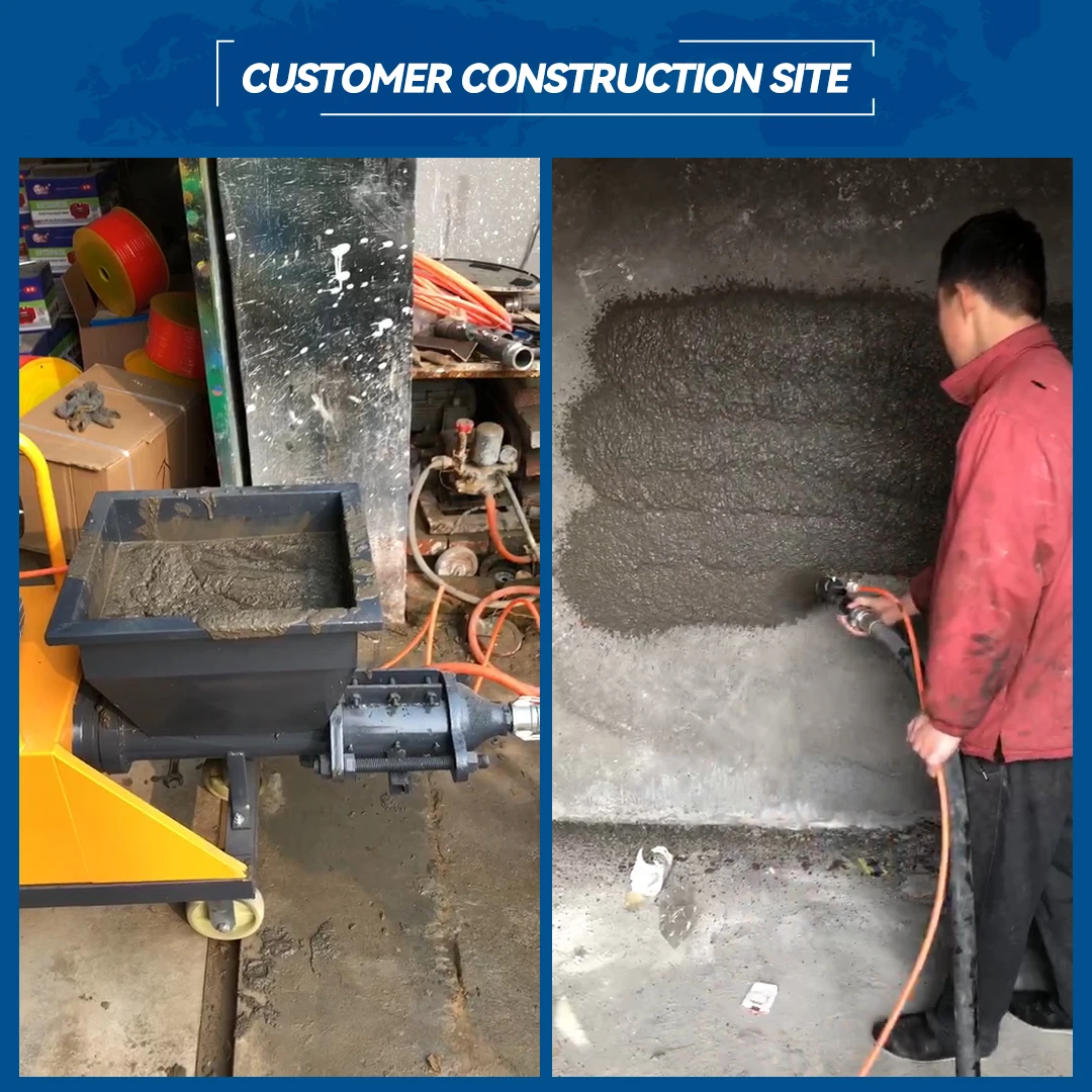 mortar spray machines spray paint machineairless automatic plastering packing machine