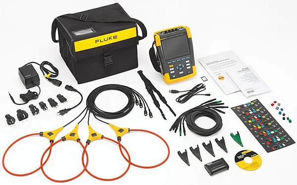 Flexible current probes AC output power and DC input power Fit tightest place Fluke 435 power quality and Energy analyzers