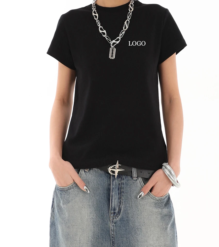 Clothing Manufacturers Custom T-Shirt Logo Patch Women Oversized Tee Classic Causal Running Sports T-Shirt For Women