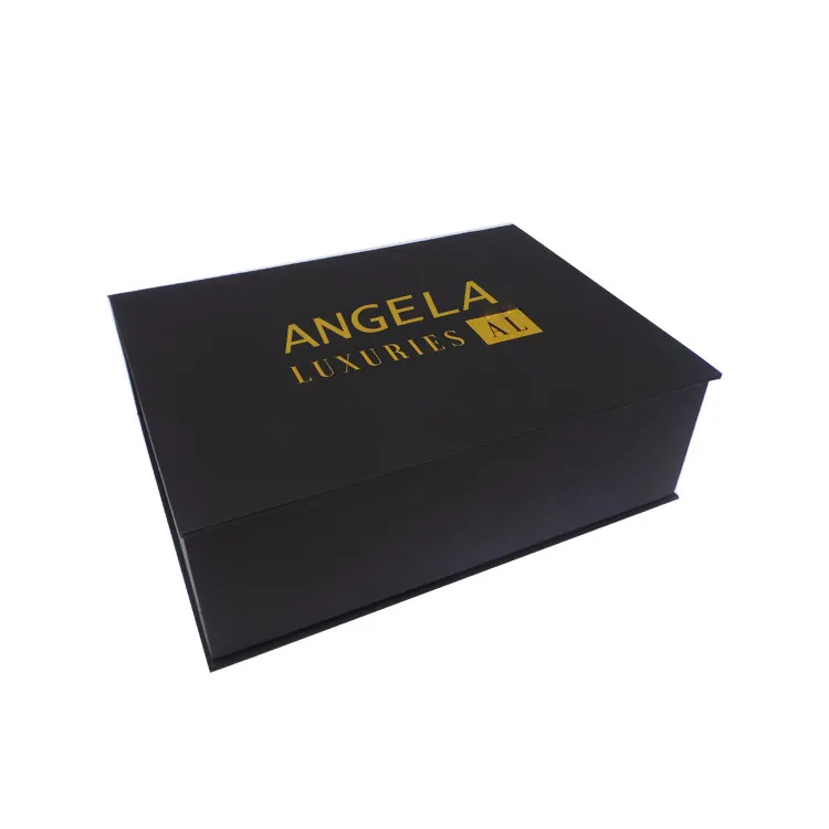 
Custom Gift Magnetic Wigs And Bundles Box Cardboard Box Packaging With Satin Silk Insert For Cosmetics 