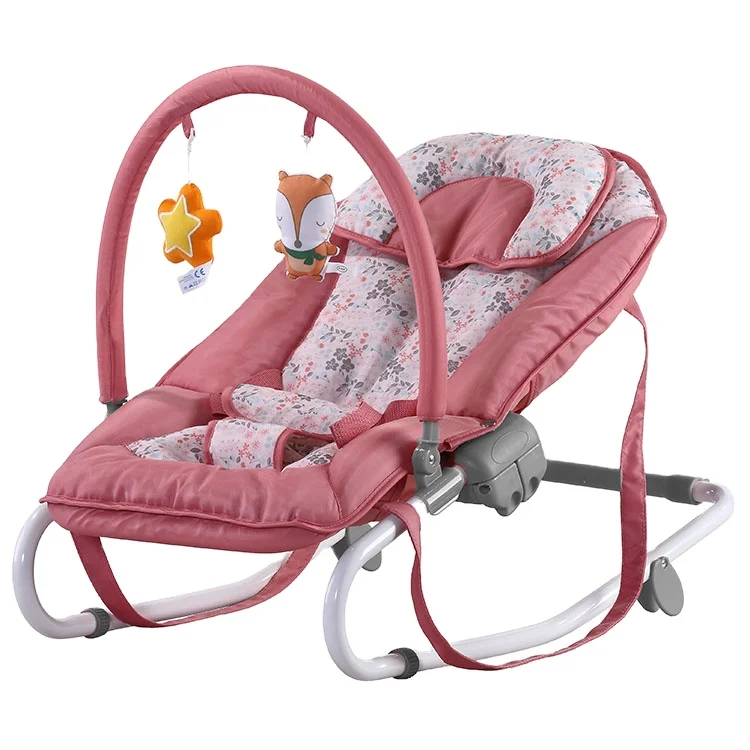 Easy for taking Baby rocker napper  baby rocker infant bouncer rocker with hanging toys
