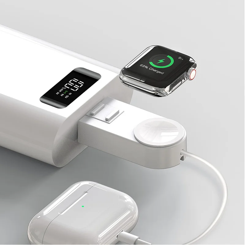 Портативное зарядное устройство 2 в 1 адаптер подставки для iPhone и Apple Watch зарядная док-станция