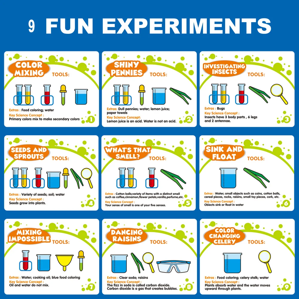 Amazing Crystal Growing Chemistry Set Lab Kit Stem Educational Kids Science Experiment Kit Toy for Kids