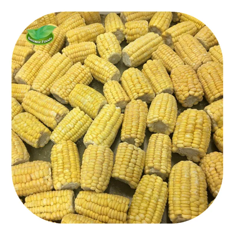 Chinese factory supply IQF frozen sweet corn kernels cob cuts or whole for export