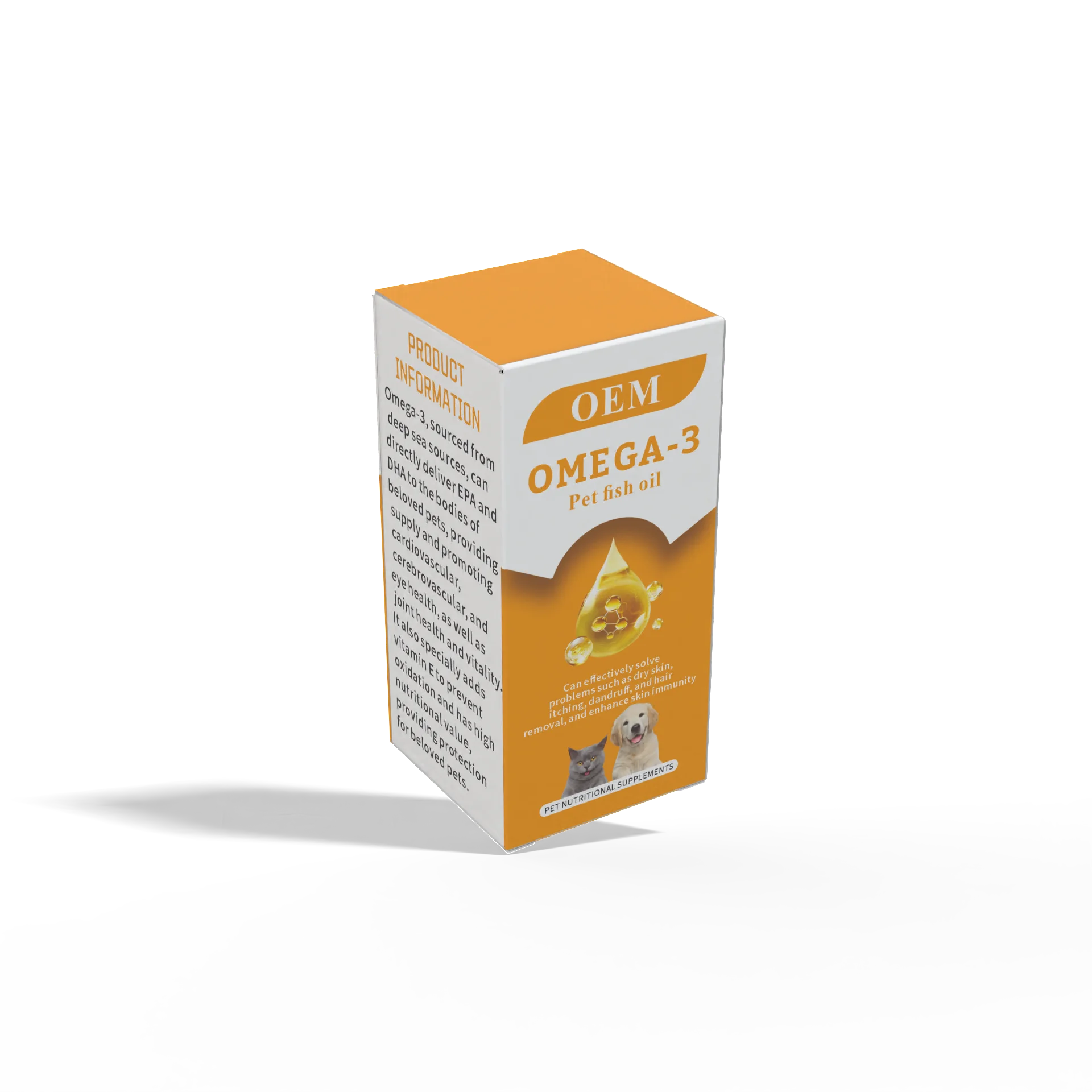 500ml Healthy Skin & Coat Fish Oil Omega 3 DHA Liquid/softgel/capsules Food Supplement for Pets Salmon Oil for Dogs & Cats