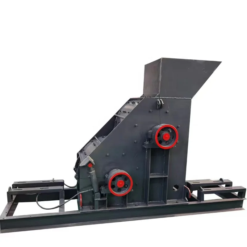 hydraulic unpacking device easy operation automatic concrete stone double stage hammer crusher