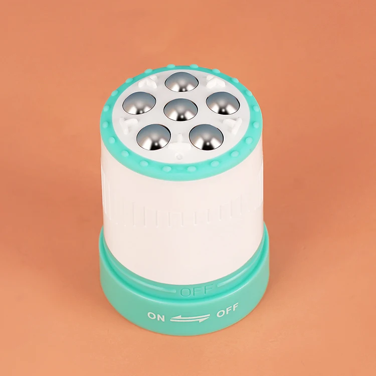 120ml PE Cosmetic Plastic Packaging Body Massage Lotion Roller Tube Skincare Container Tube With 6 Roller Ball Applicator