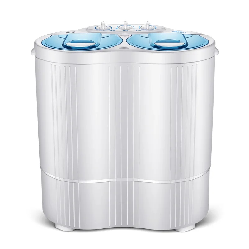 Небольшая полуавтоматическая Бытовая компактная двухместная стиральная машина с сушильной