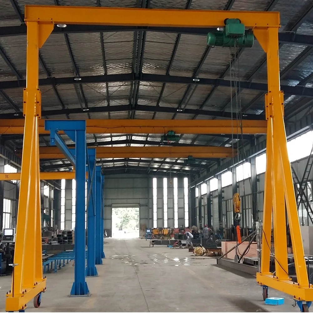 China factory small gantry crane mini portable gantry crane Single-girder gantry crane 1ton for sale