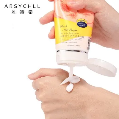 RTS Fragrance Reduce Dry Fine Lines  Moisture And Skin Whitening Peach Milk Body Lotion
