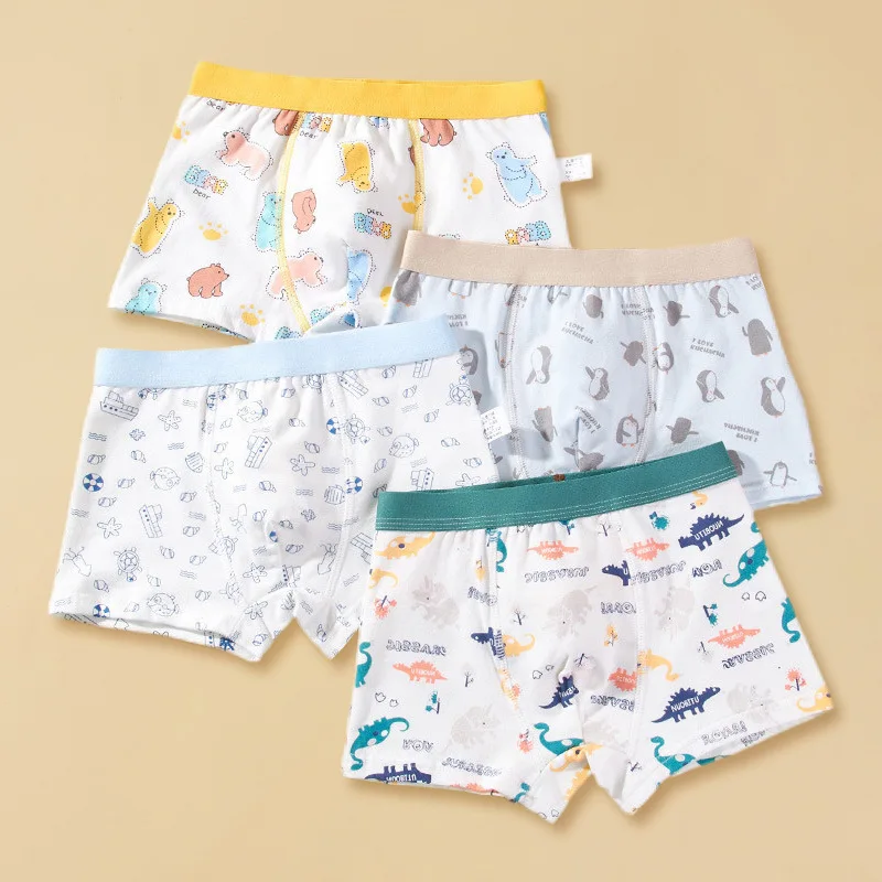 Wholesale High Quality Baby Boy Underwear Children 4-Piece Set Kids Clothes