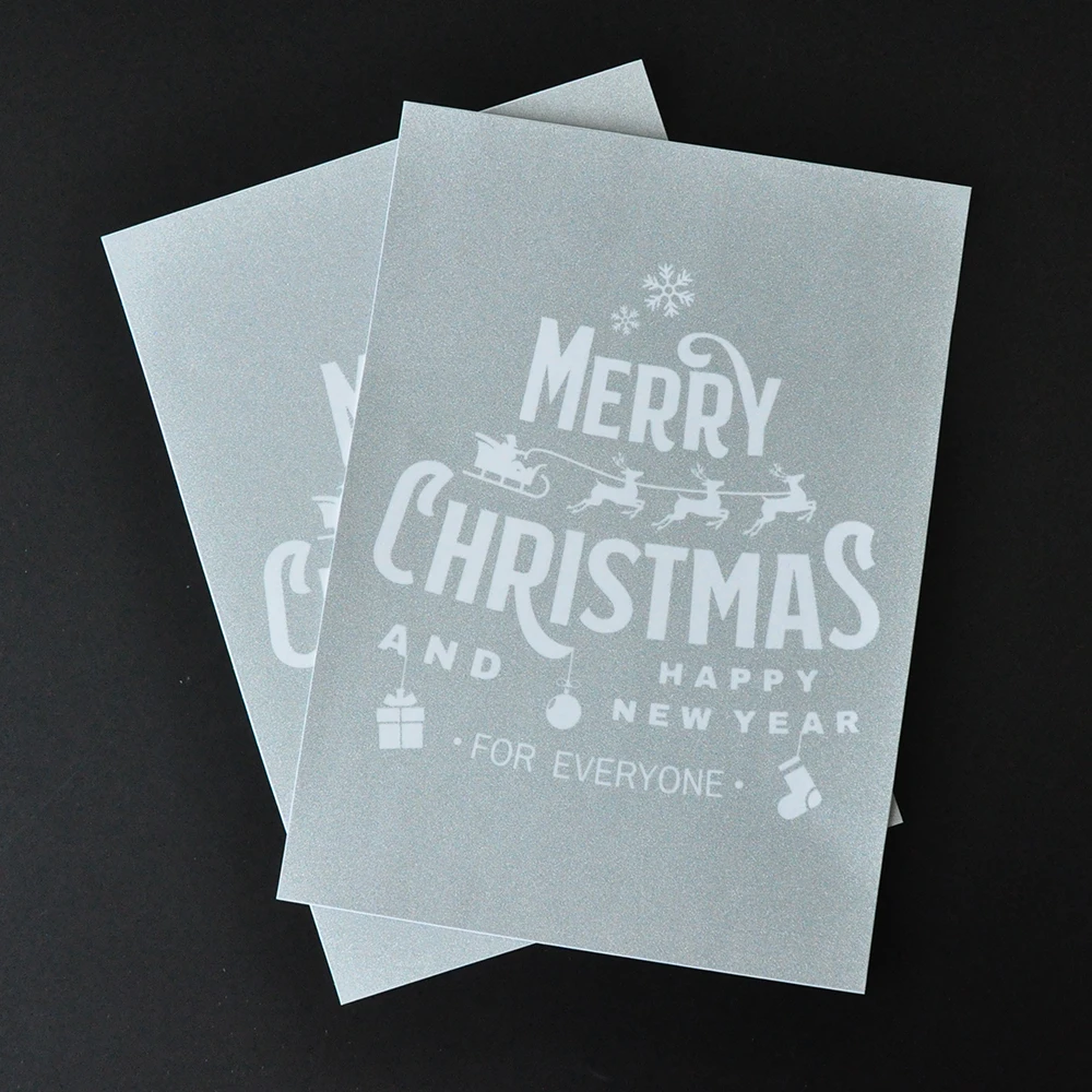 Christmas adhesive fabric silk screen stencils