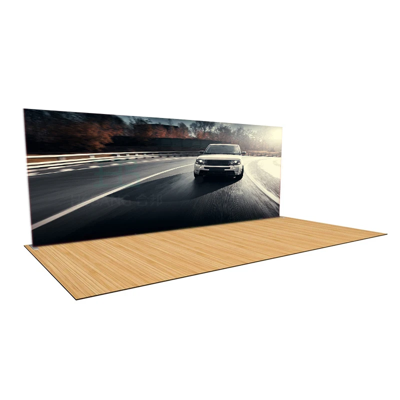 Backdrop Banner Tension Fabric 10X10 Trade Show Aluminium Exhibition Stall For Display