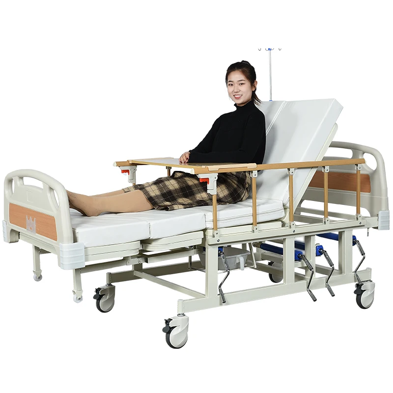 15 years production experience Durable nursing home patient home care bed with turning function