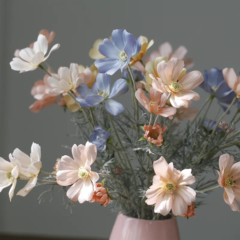 New Design artificial silk flower cosmos decorative flower