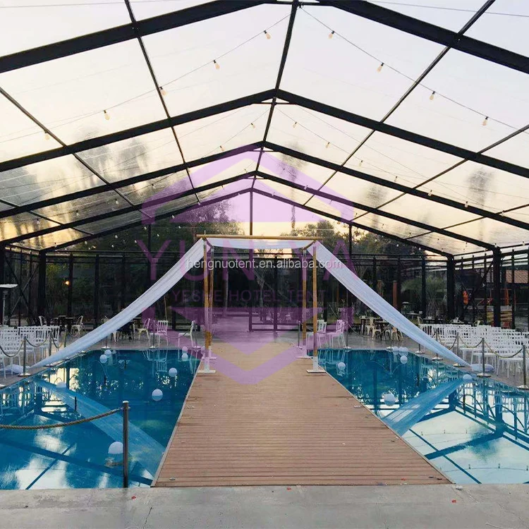 Tent Factory Direct Supply Waterproof Black Frame Wedding Party Canopy 20x30M To Israel