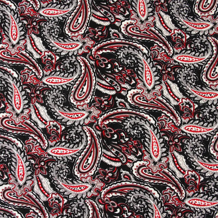 Hot sale 30*30 68*68 Printed 100% Spun Rayon Fabric in stock