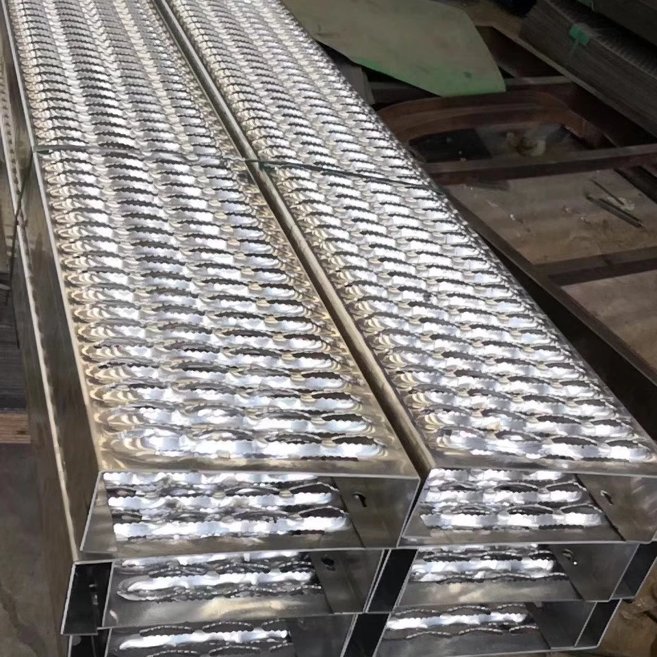 Zhenyu punching crocodile mouth hole perforated metal mesh for stairs anti-slip grating plates