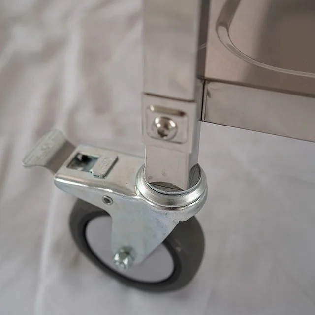 
3-Tier Stainless Steel Strong Heavy Duty Detachable Dining Push Cart Trolley 