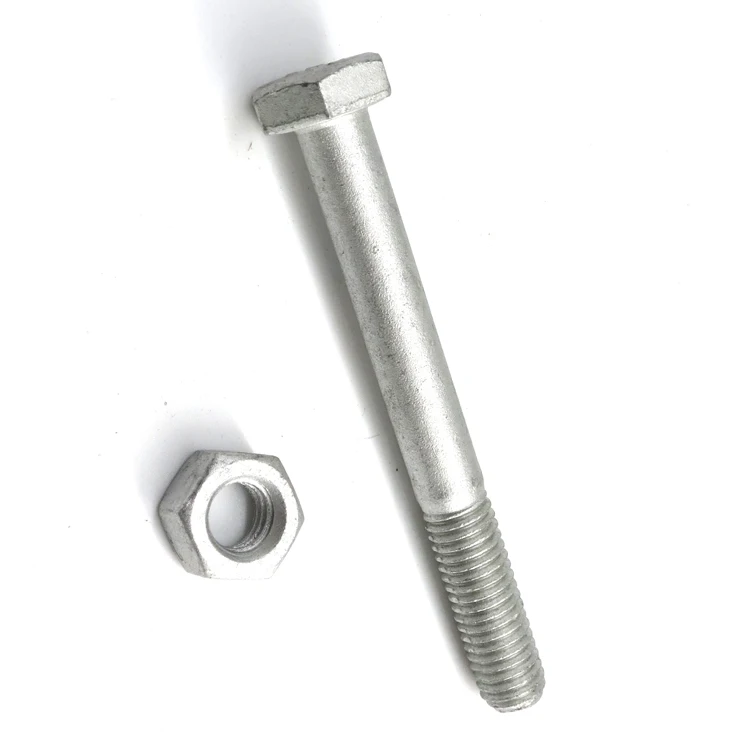 8.8 Grade HDG M8 - M36 Hot Dip Galvanized DIN 933 Hex Bolts