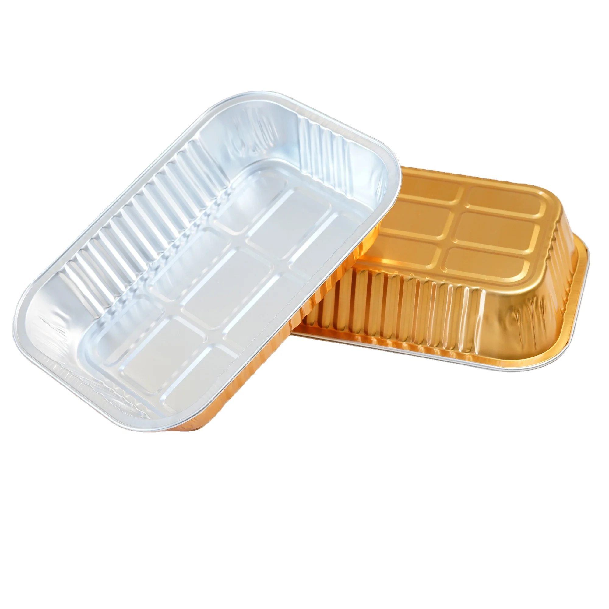 
Wholesale Environmentally Friendly Degradable Material Aviation Tin Foil Aluminum Lunch Box 