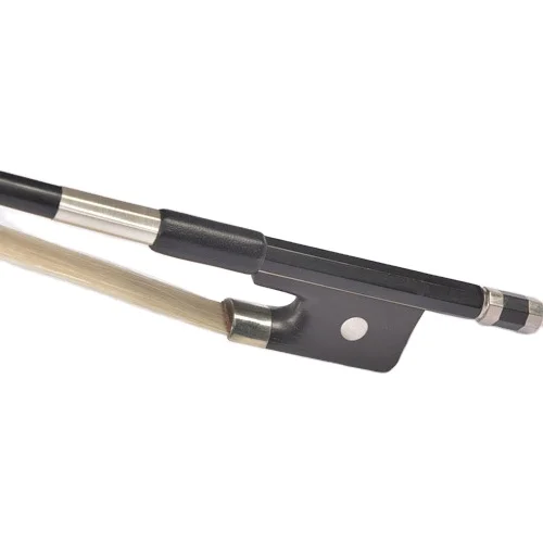 Factory Direct Supplier French Style Upright Double Bass Bows 4/4-1/8 Carbon Fiber Stick Horse Hair Ebony Frog Double Bass Bow