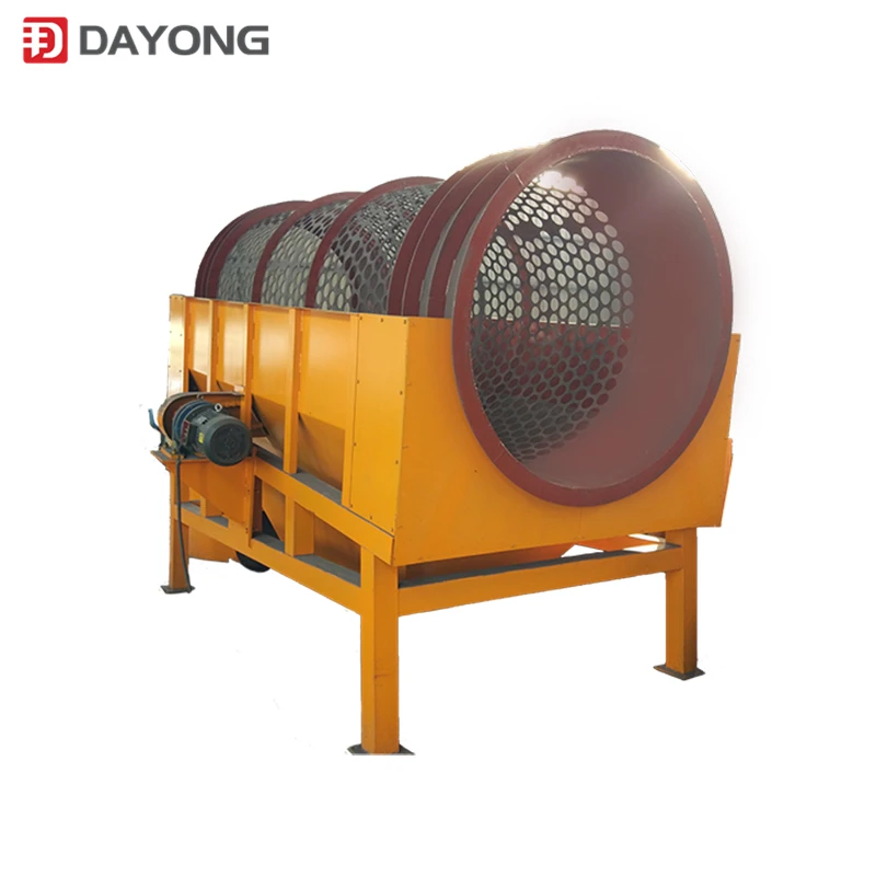 High efficient carbon steel compost trommel screen for fertilizer