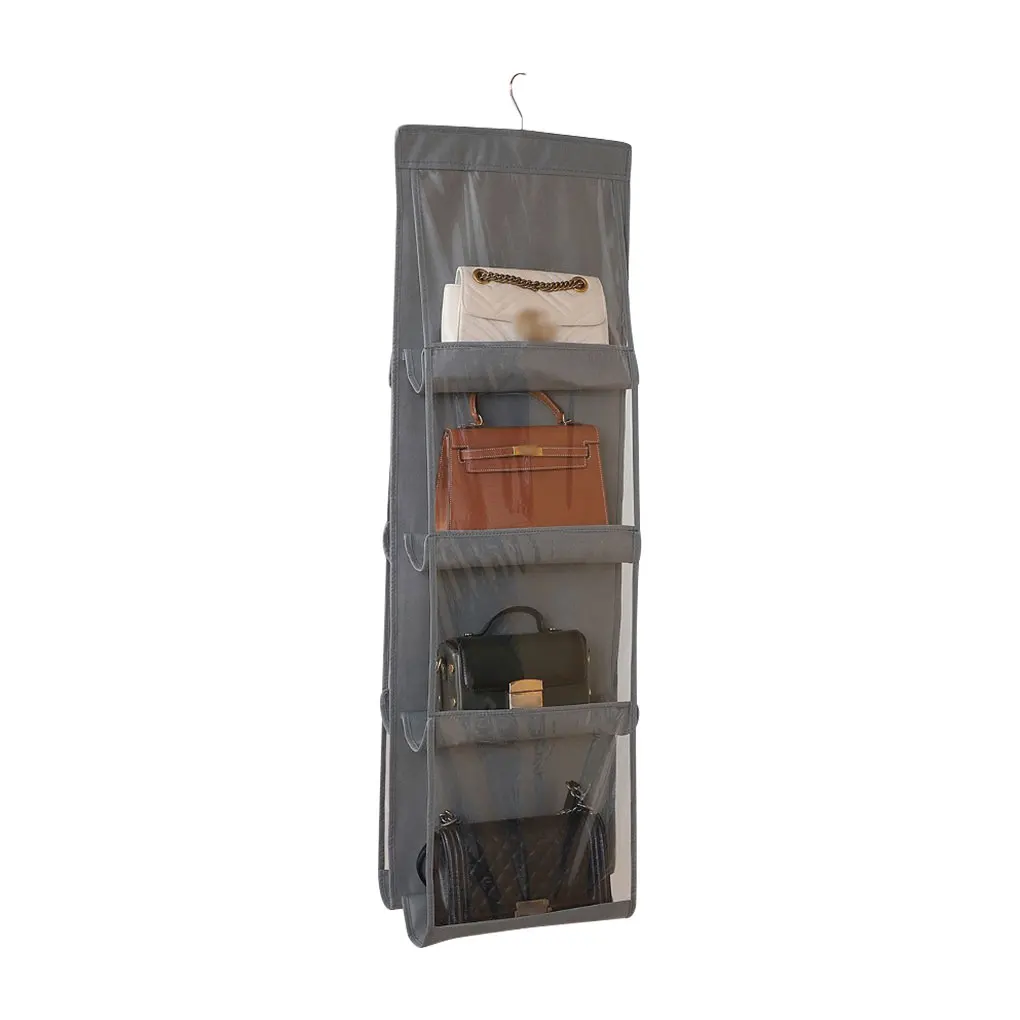 Wholesales Double-sided 3 Layers Foldable Door Sundry Pocket Closet Storage Hanging Bag With 6 Pockets For Home Organizer