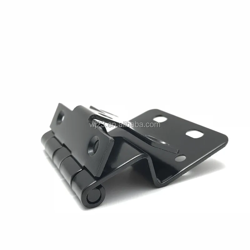 GUANGYOU nice quality bending design cabinet equipment Black color steel cranked hinge for door