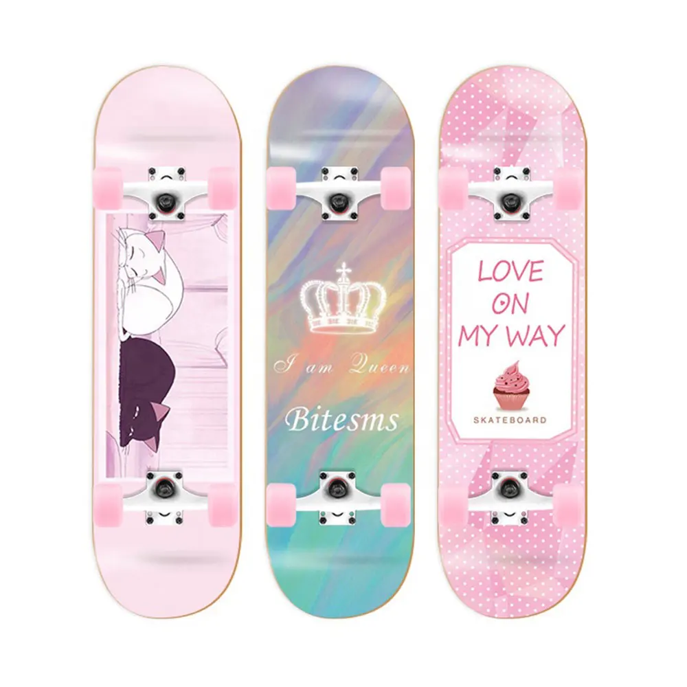 Wholesale 33*9 Inch Digital Printing Custom Diy Long Skate Scooter Skateboard