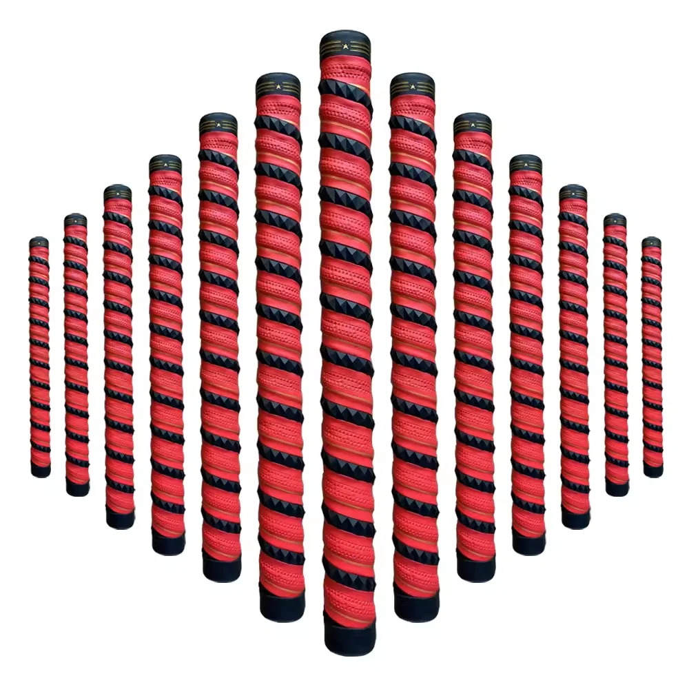 Customizable Logo and Color Park Golf Grip Anti-Slip Calfskin Leather Diamond Wrap Made from Durable PU Material