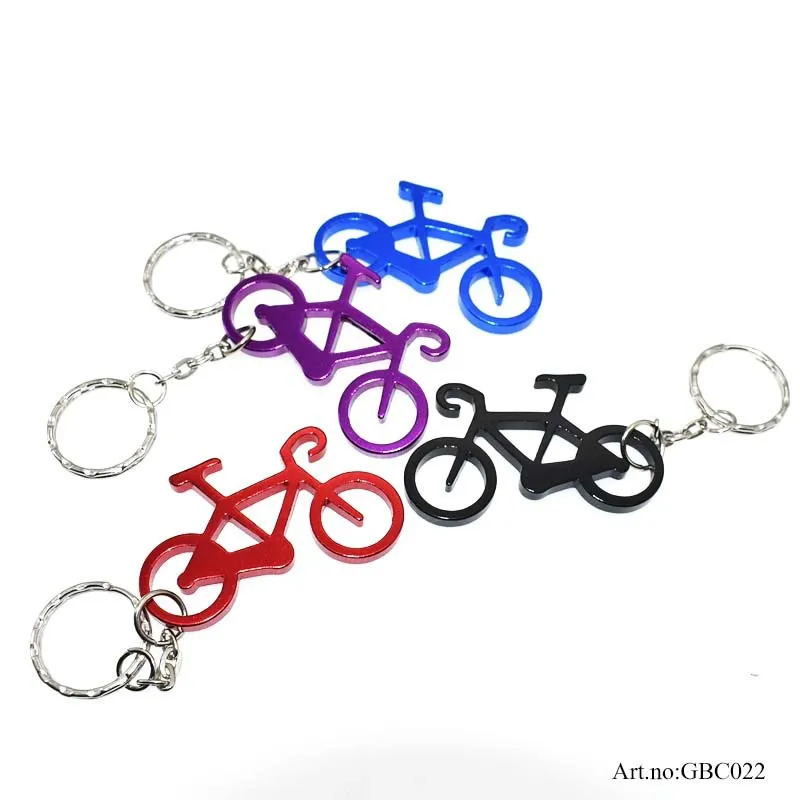 Giveaway Promotion Metal Key Chain Custom Logo Multi tool Aluminium Bicycle Speed Bottle Opener Key chains gift premium
