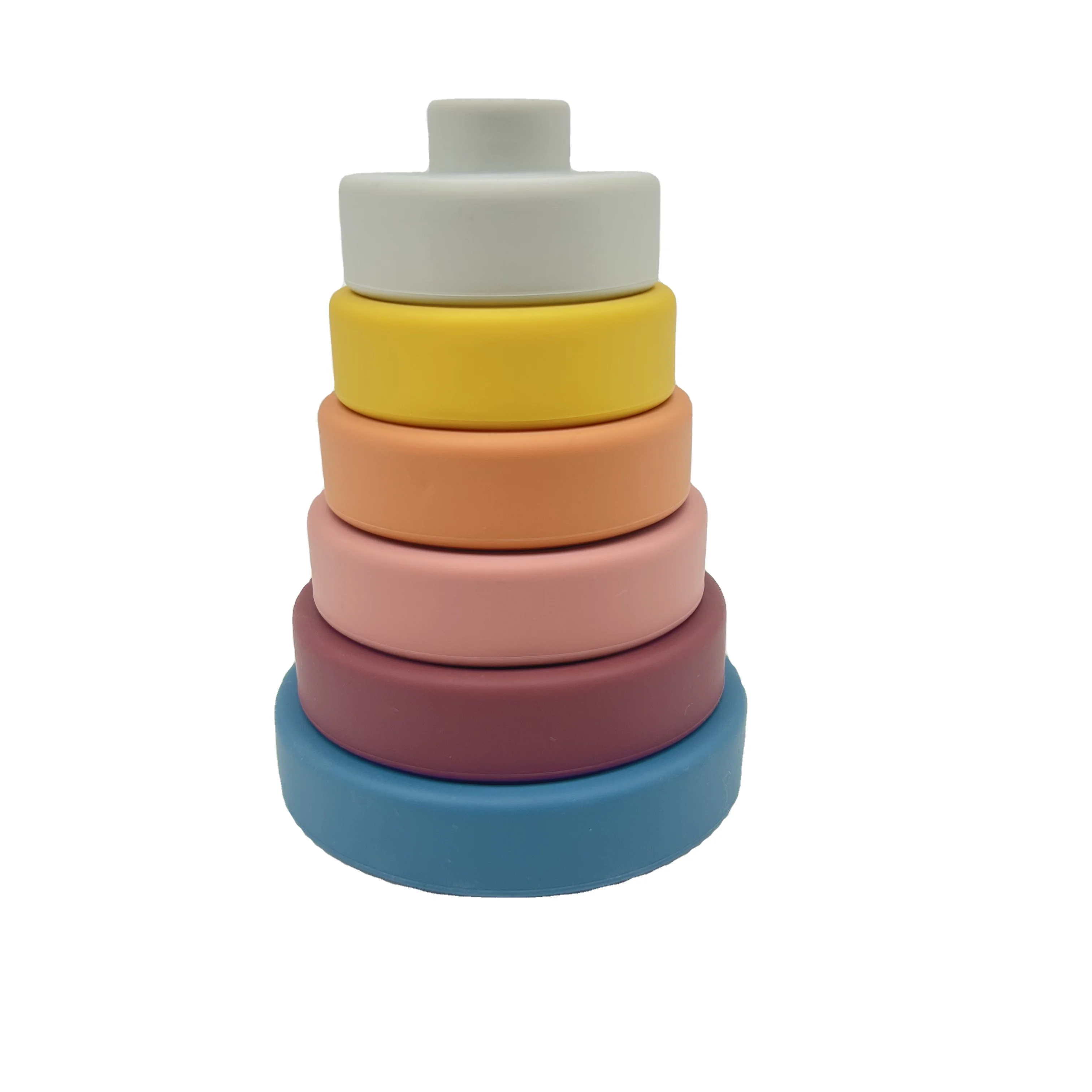 New Product Baby Silicone Toys Food Grade Silicone Stacking Toys For Children