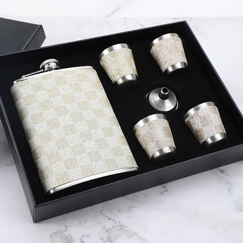 Portable 9oz Hip Stainless Steel Flask Whiskey Wine Bottle