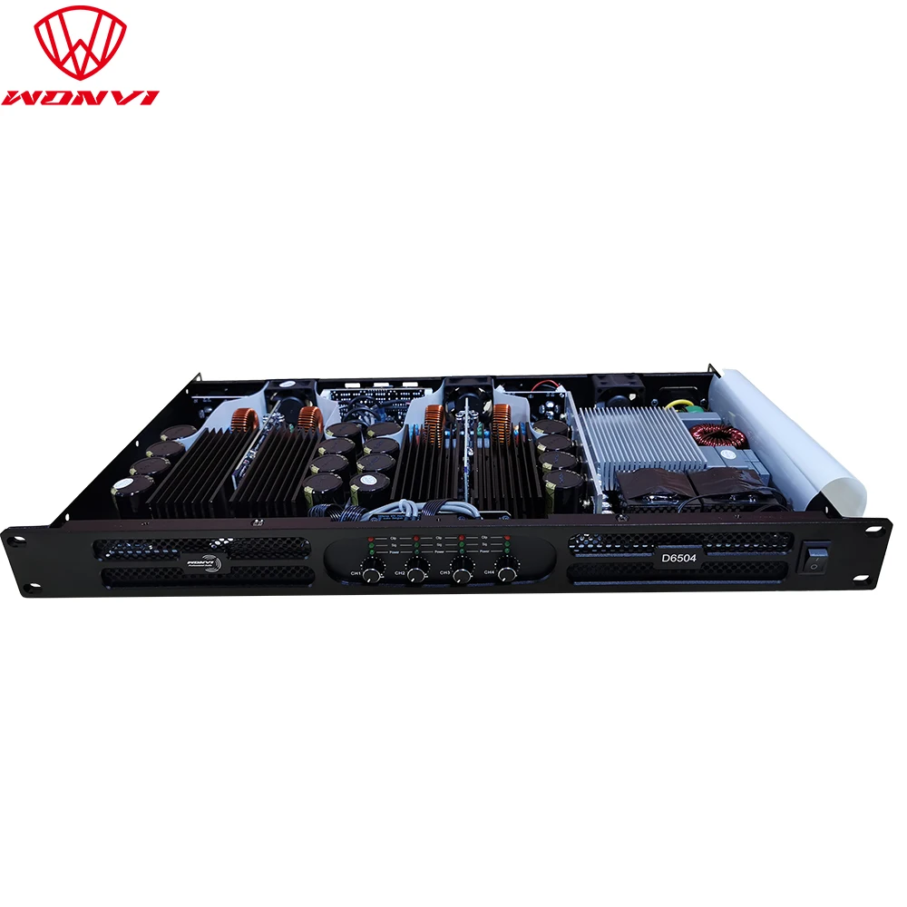 D6504 4-канальный Профессиональный усилитель мощности/цифровой для сабвуфера