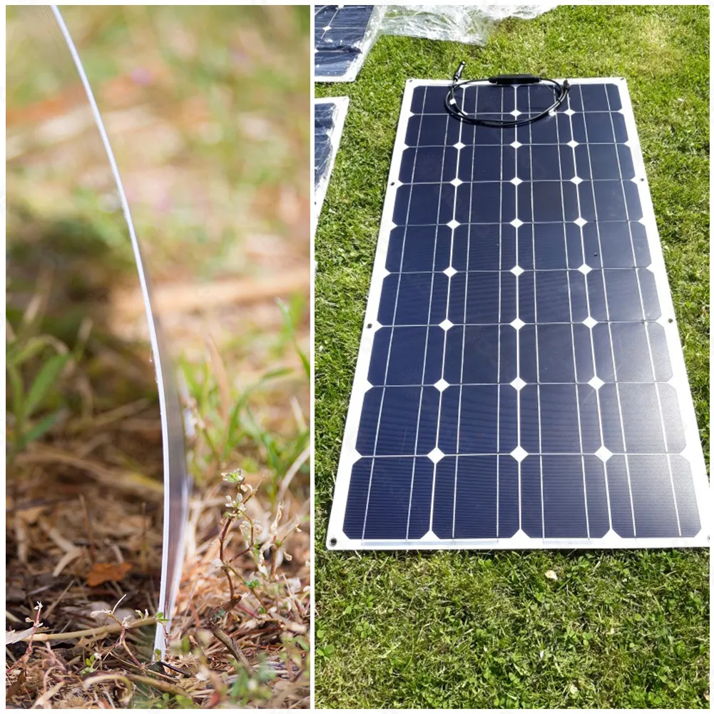 Full Black Outdoor Portable 100 Watt Folded Mono Solar Panel Folding Solar Blanket