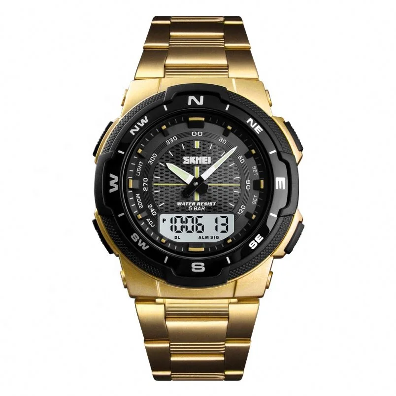 Relogio skmei 1370 saat montre часы наручные с механизмом al por mayor водонепроницаемые аналоговые цифровые для