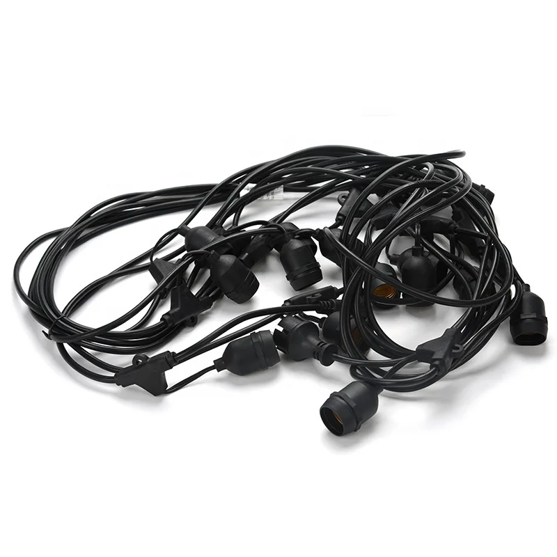 
in stock 1 set pack low energy consumption practical S14 led bulb string light 15 sockets combined to outdoor string lights 48ft 
