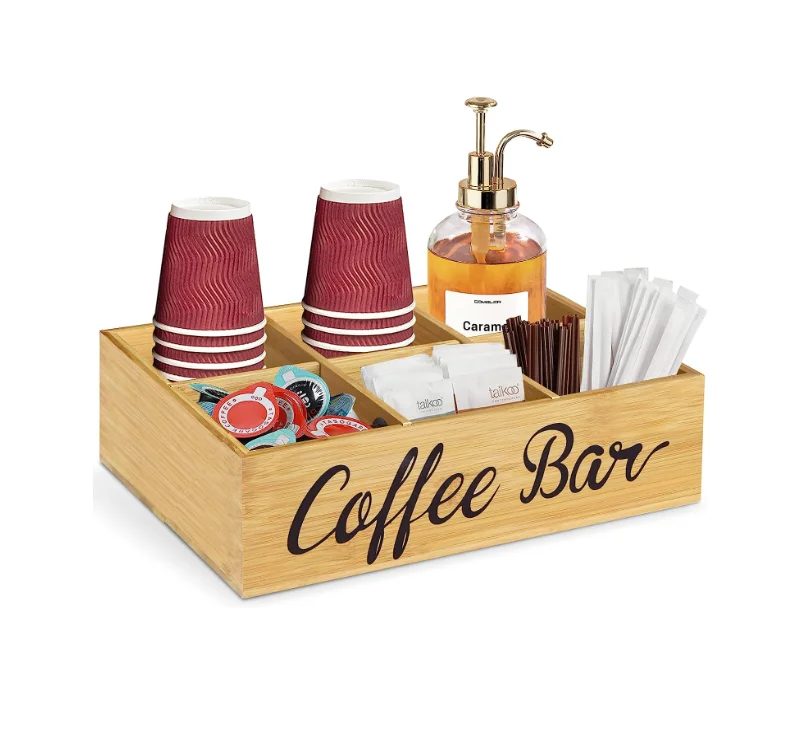 Деревянная корзина для кофе-бара