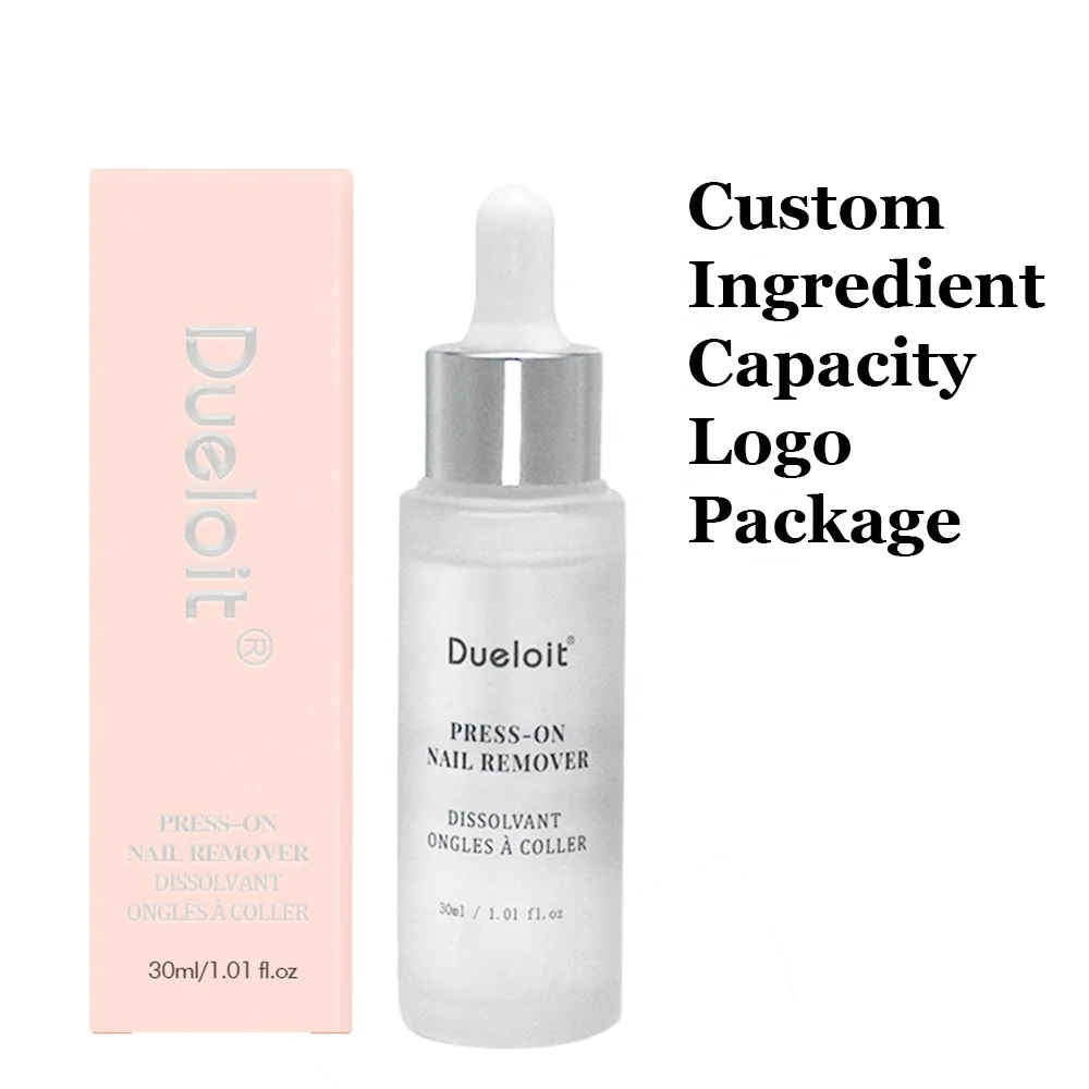 Odorless No Acetone Press on Nail Remover 30ml Rich VE Ideal For Soild Nail Glue and Adhesive Tabs