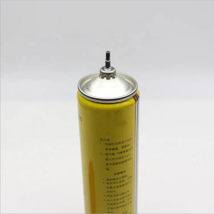 High quality butane factory wholesale aerosol gas lighter refill butane lighter gas refill