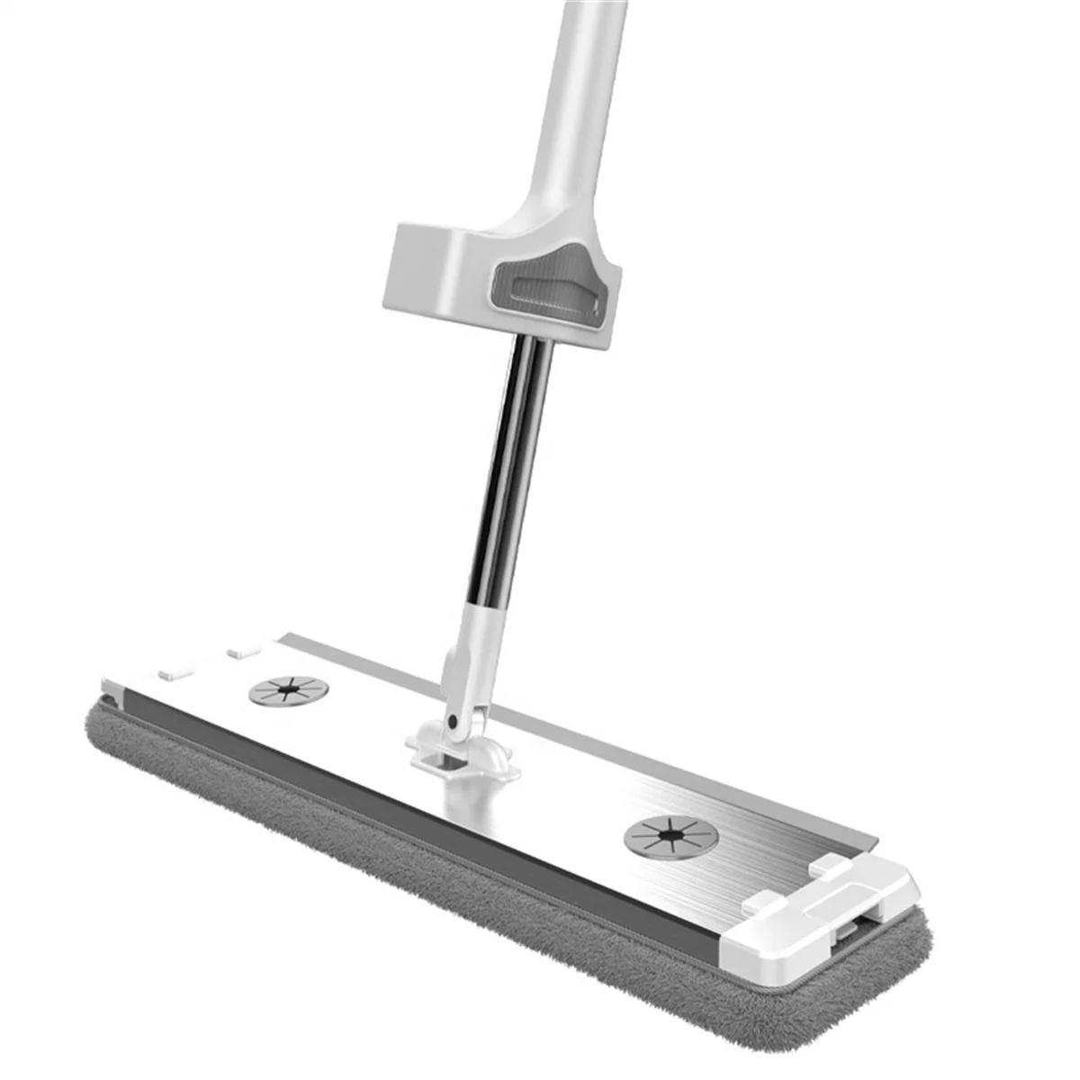 Biumart Cleaning Mop Aluminum Household Thickened Absorbent Wet And Dry Flat Mop