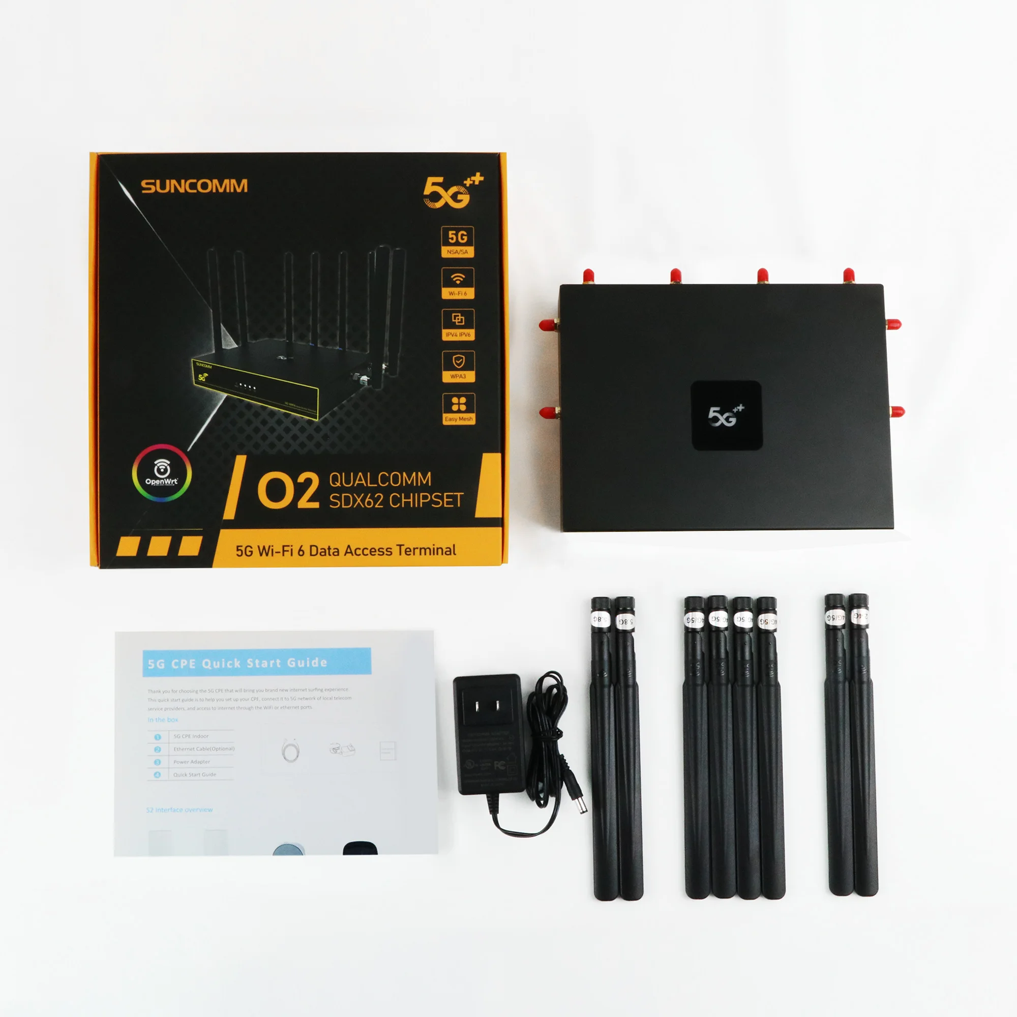 Suncomm External Antenna Home Office Industrial Lte Enterprise 5G Router With Sim Card Slot