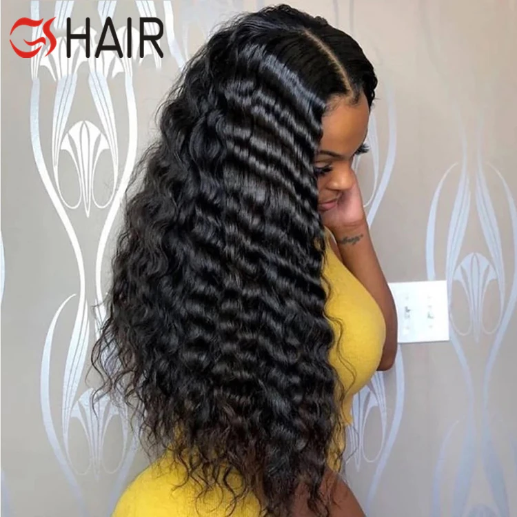 
Wholesale Deep Wave HD Full Lace Wigs Human Hair Lace Front Peruvian Virgin Hair 360 Lace Front Wigs for Black Women 