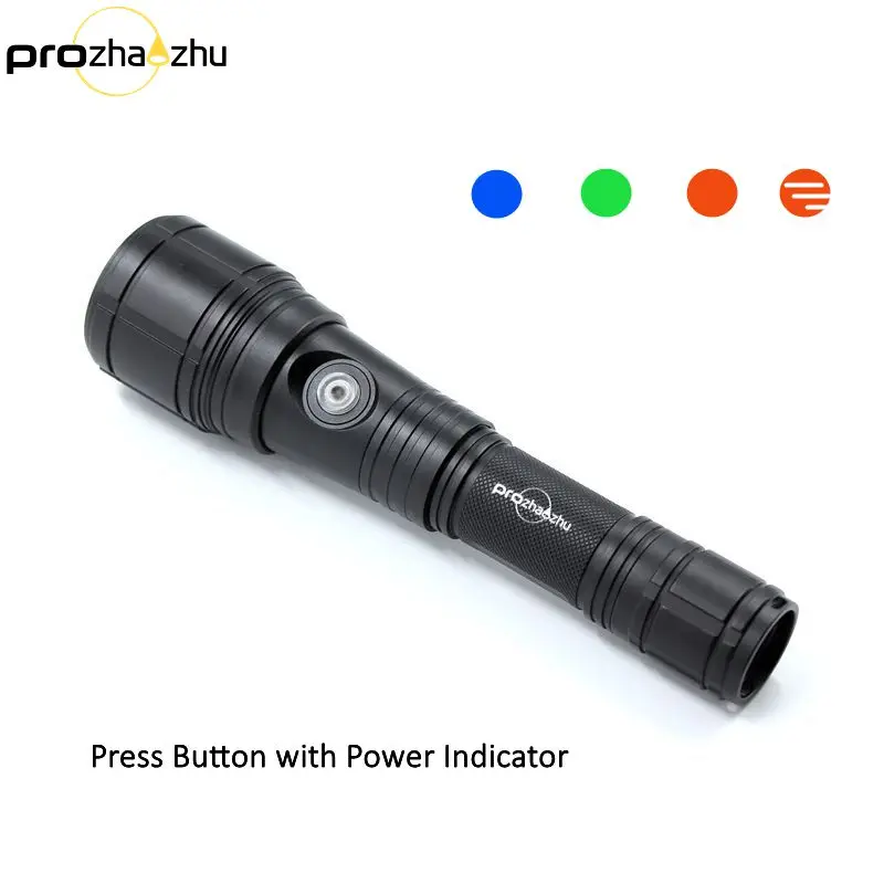 Wholesale Diving Flashlight IP68 Waterproof USB Charging Underwater Aluminum Focus Zoom Scuba Torch Flashlight